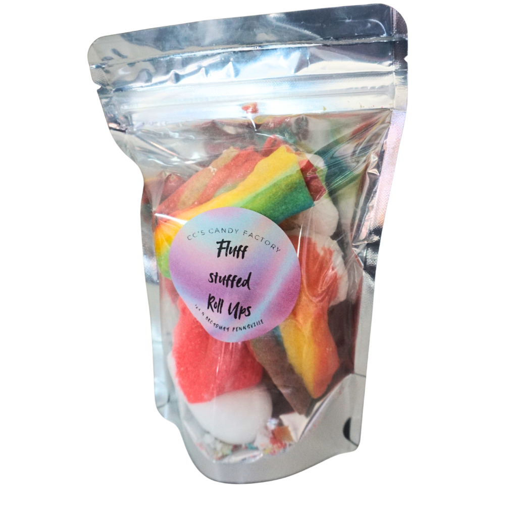 Freeze-Dried Fluff Stuffed Roll-Ups | Freeze-Dried Candy