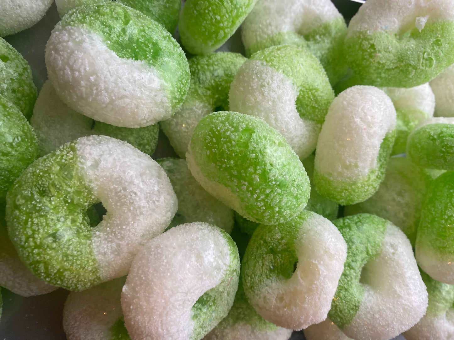 Green Apple Rings | Freeze Dried Candy - CCs Candy Factory