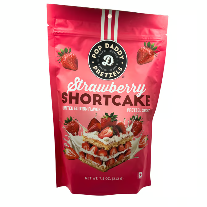 Pop Daddy Strawberry Shortcake Pretzels – CC’s Candy Factory | Pretzels