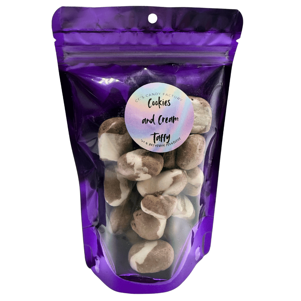 Cookies and Cream Taffy | Freeze Dried Salt Water Taffy | Freeze Dried Candy