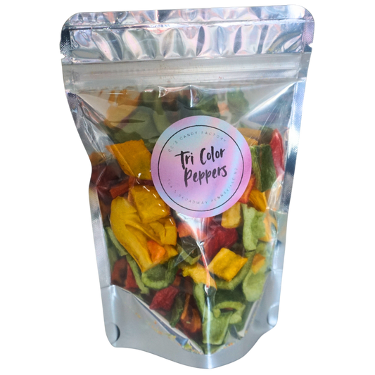 Freeze-Dried Jersey Tri-Colored Peppers | Freeze-Dried Fruit and Vegetables