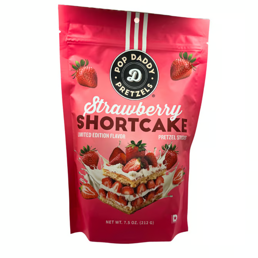 Pop Daddy Strawberry Shortcake Pretzels – CC’s Candy Factory | Pretzels